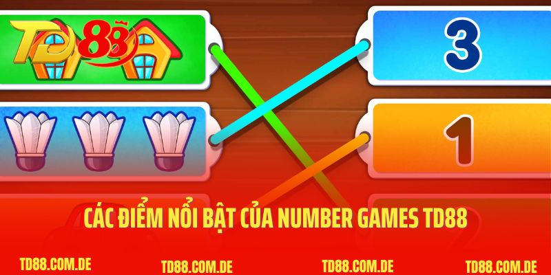 Các điểm nổi bật của Number Games TD88